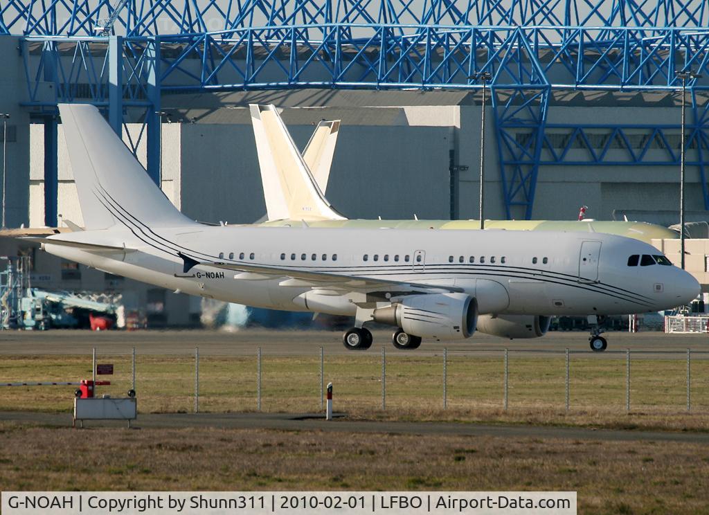 G-NOAH, 2009 Airbus A319-115CJ C/N 3826, Engines groud test... For Acropolis Aviation...