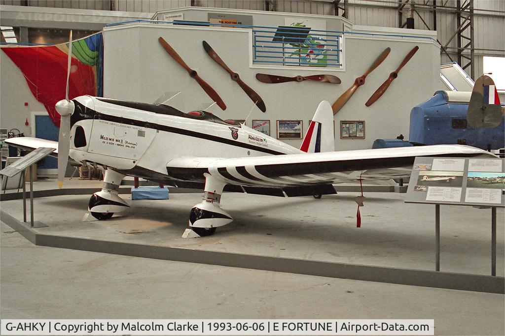 G-AHKY, 1940 Miles M18 Series 2 C/N 4426, Miles M-18 Series 2 at The Museum of Flight East Fortune in 1993.
