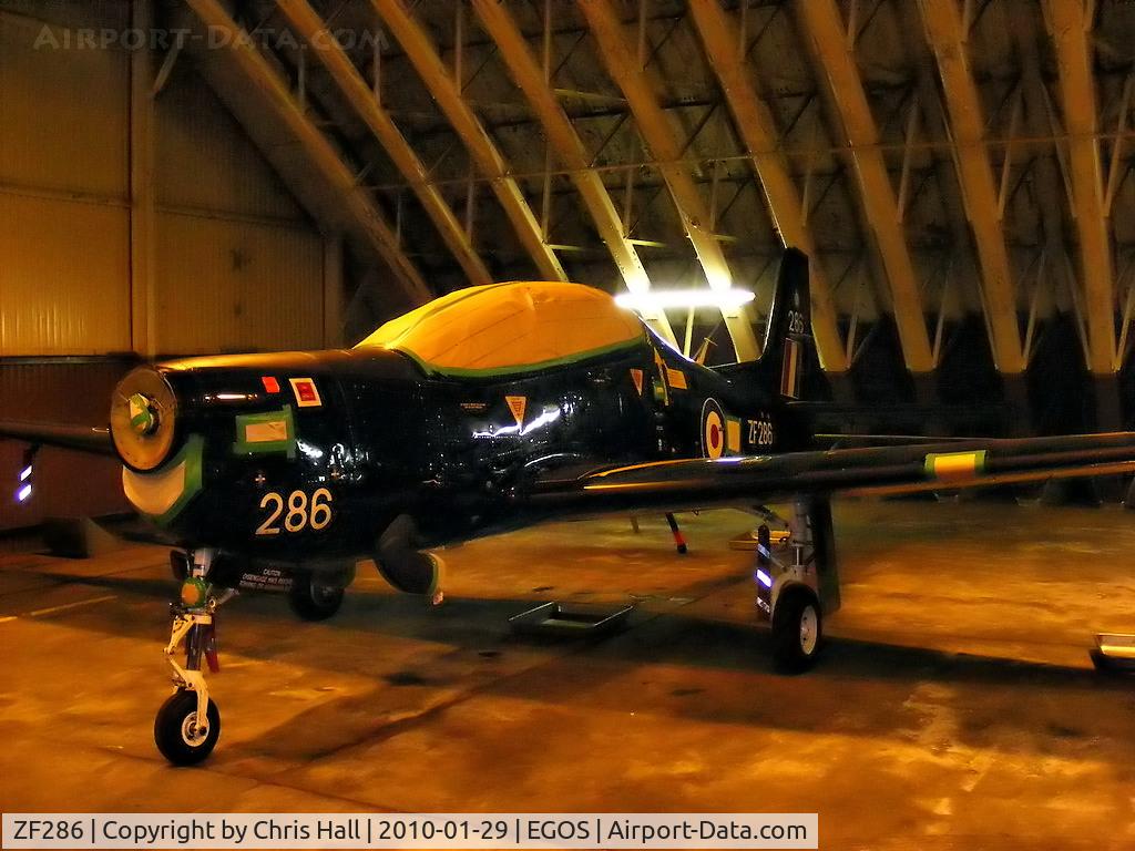 ZF286, 1991 Short S-312 Tucano T1 C/N S084/T57, Shorts Tucano T.1 in storage at RAF Shawbury
