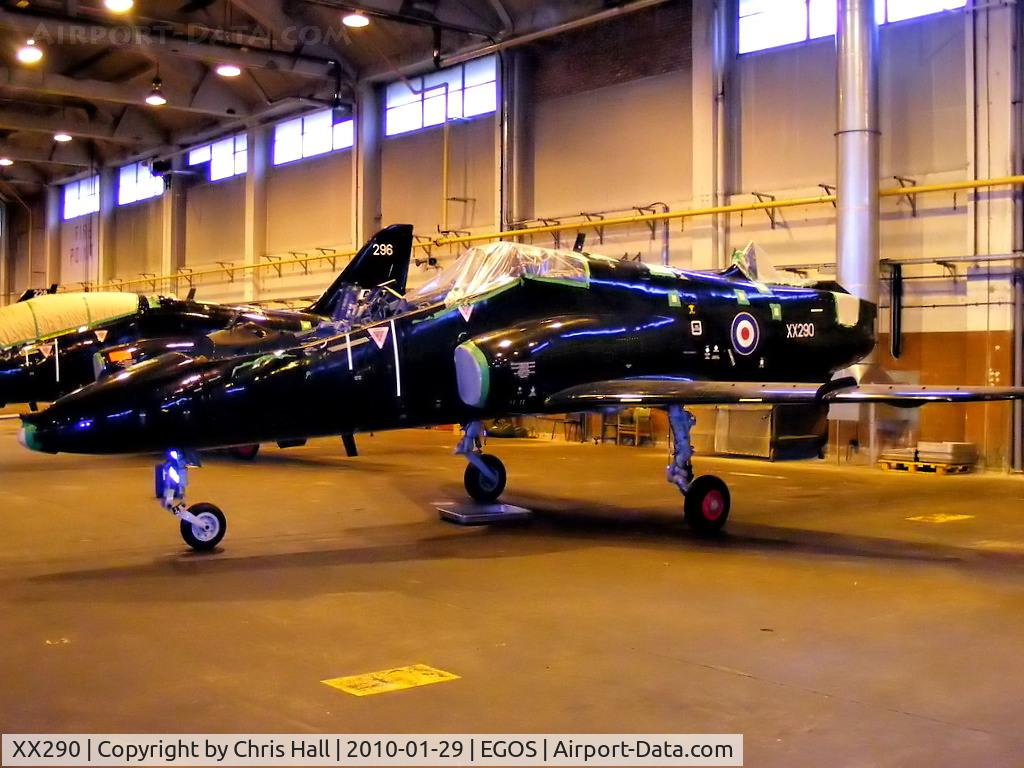XX290, 1979 Hawker Siddeley Hawk T.1A C/N 116/312115, in storage at RAF Shawbury