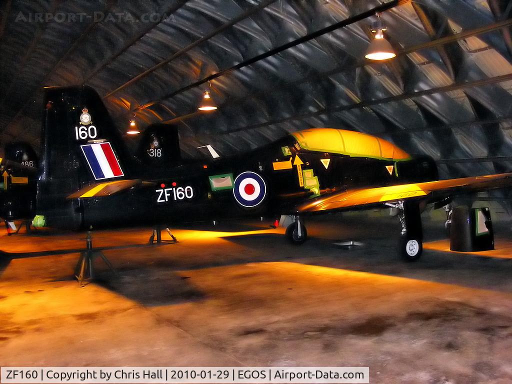 ZF160, 1988 Short S-312 Tucano T1 C/N S012/T12, in storage at RAF Shawbury
