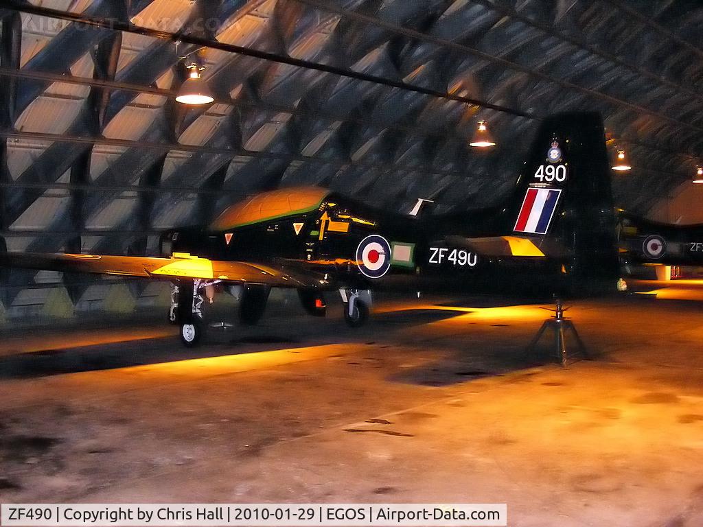 ZF490, 1992 Short S-312 Tucano T1 C/N S151/T122, in storage at RAF Shawbury