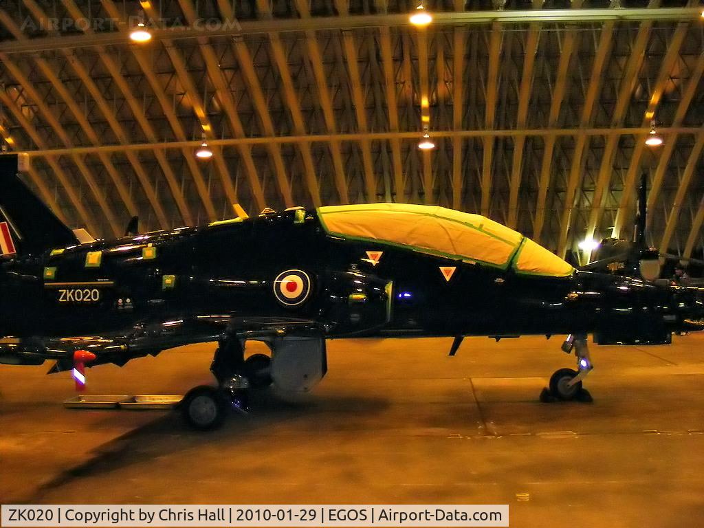 ZK020, 2009 British Aerospace Hawk T2 C/N RT011/1249, in storage at RAF Shawbury