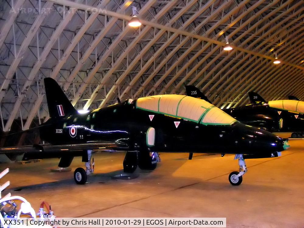 XX351, 1981 Hawker Siddeley Hawk T.1A C/N 201/312175, BAe Hawk T1 in storage at RAF Shawbury