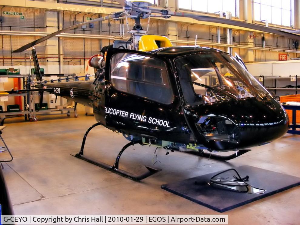 G-CEYO, 1990 Aerospatiale AS-350B2 Squirrel HT1 C/N 2312, Eurocopter Squirrel HT3 which will become ZK200 with the Defence Helicopter Flying School
