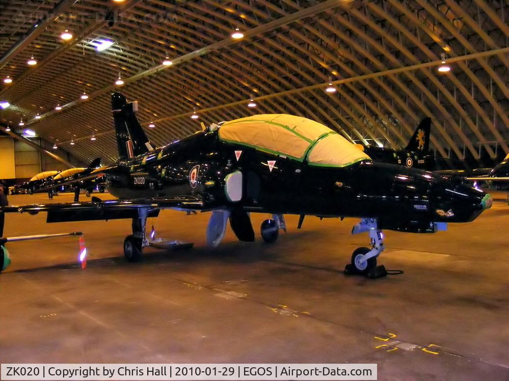 ZK020, 2009 British Aerospace Hawk T2 C/N RT011/1249, in storage at RAF Shawbury