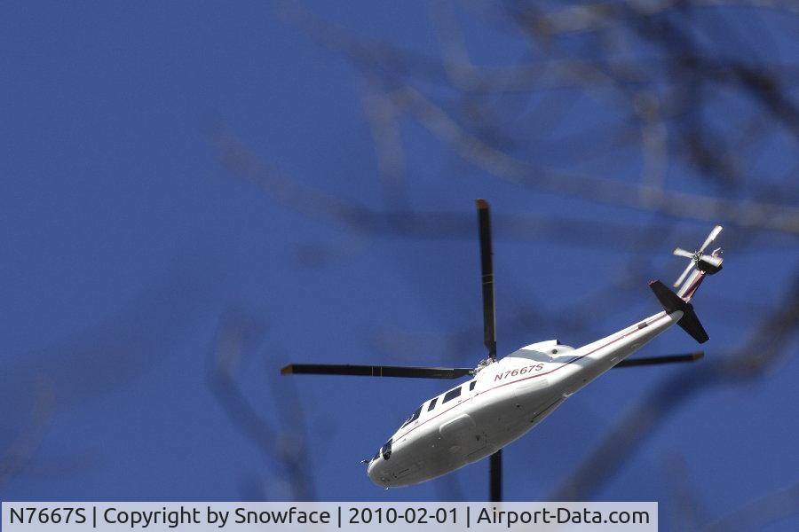 N7667S, 2007 Keystone Helicopter S-76C C/N 760646, Bellanca 8KCAB helo over northern NJ
