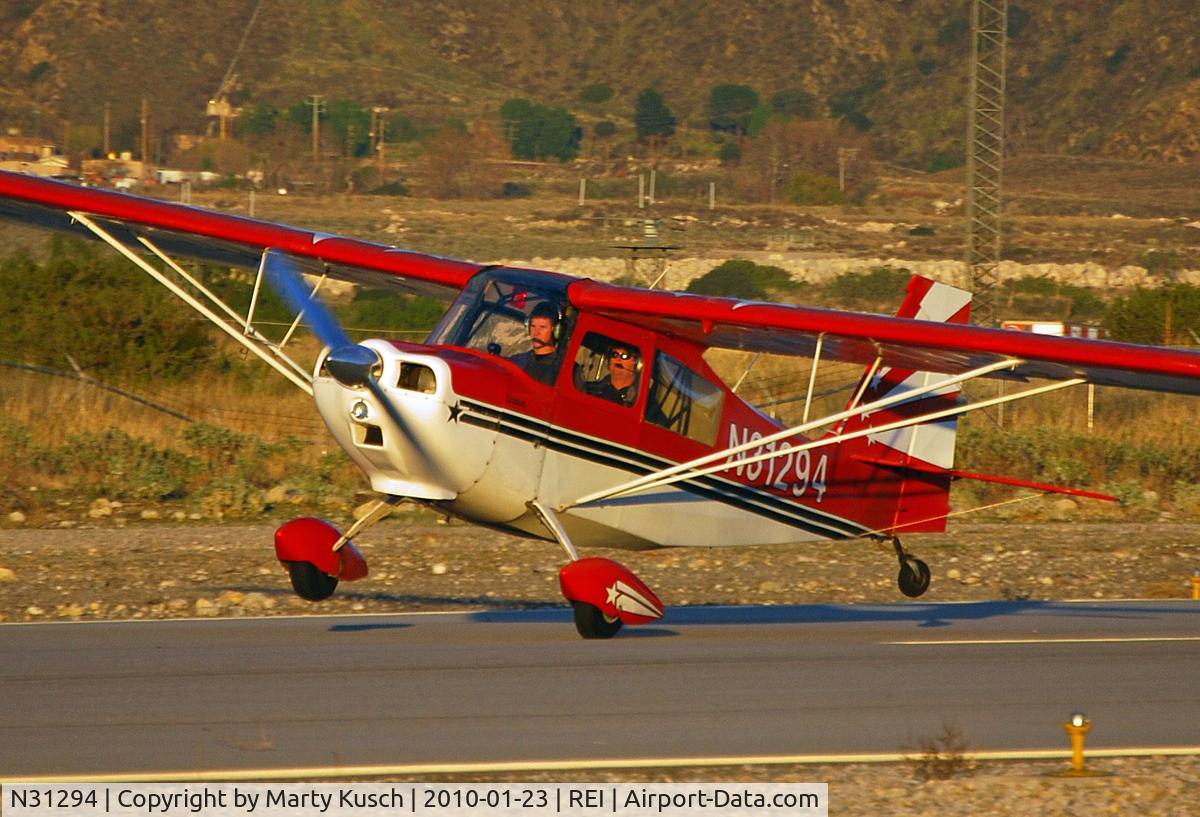 N31294, 1972 Bellanca 7KCAB Citabria C/N 336-73, Landing