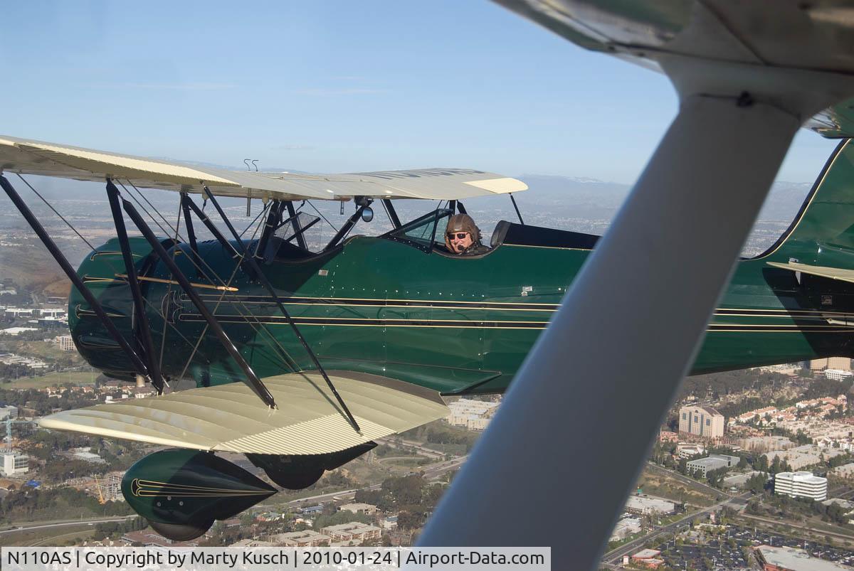 N110AS, 2005 Waco YMF-F5C C/N F5C110, Formation over San Diego
