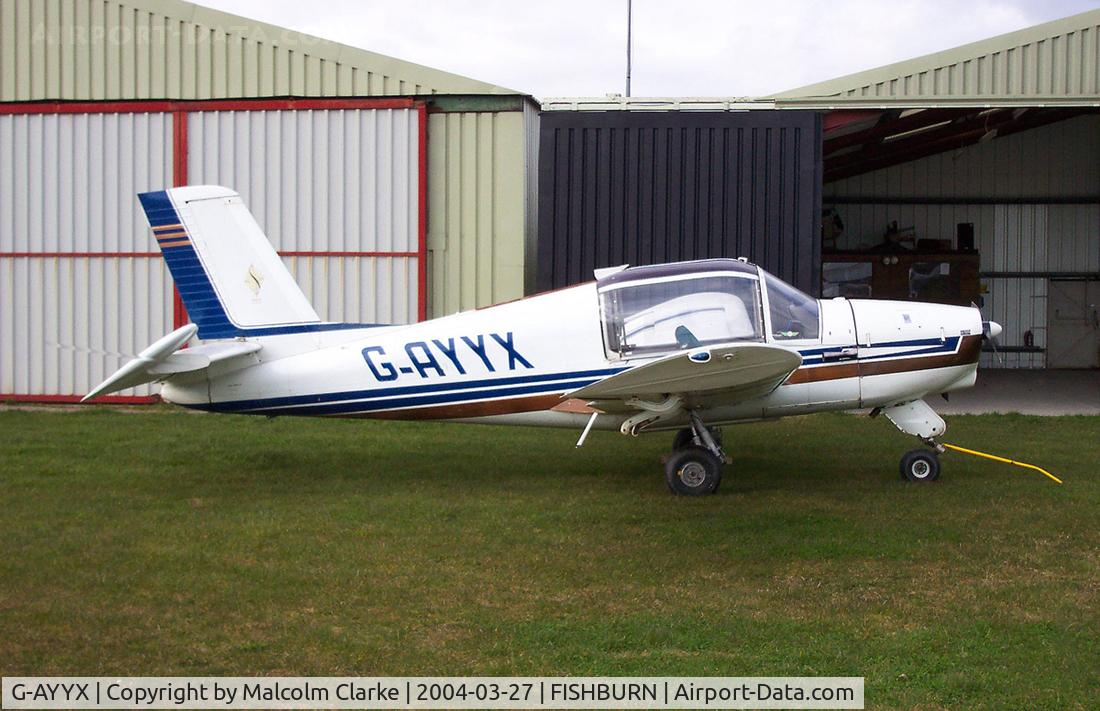 G-AYYX, 1971 Socata MS-880B Rallye Club C/N 1812, Socata MS-880B Rallye Club at Fishburn Airfield in 2004.