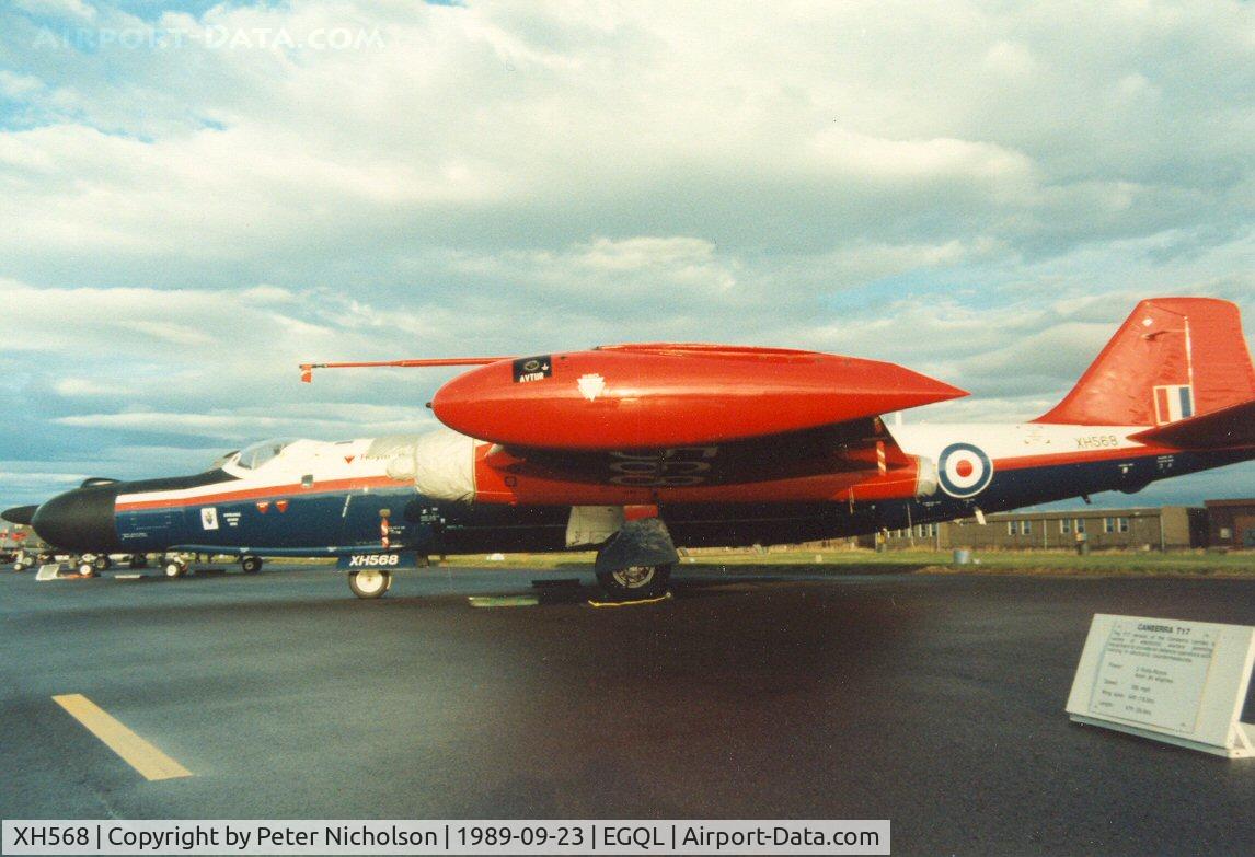 XH568, English Electric Canberra B.6 C/N EEP71105, Canberra B.2/6 of the Royal Aircraft Establishment at Bedford on display at the 1989 RAF Leuchars Airshow.