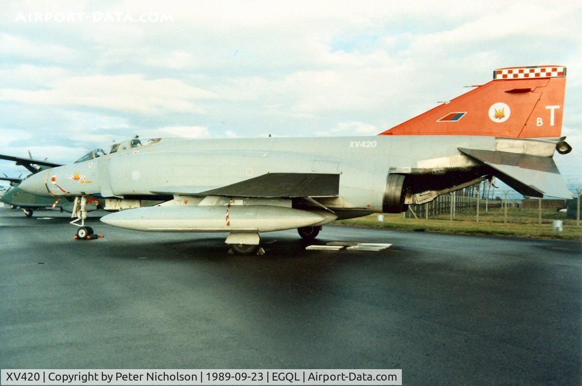 XV420, 1969 McDonnell Douglas Phantom FGR2 C/N 3053/0052, Phantom FGR.2 of 56 Squadron on display at the 1989 RAF Leuchars Airshow.
