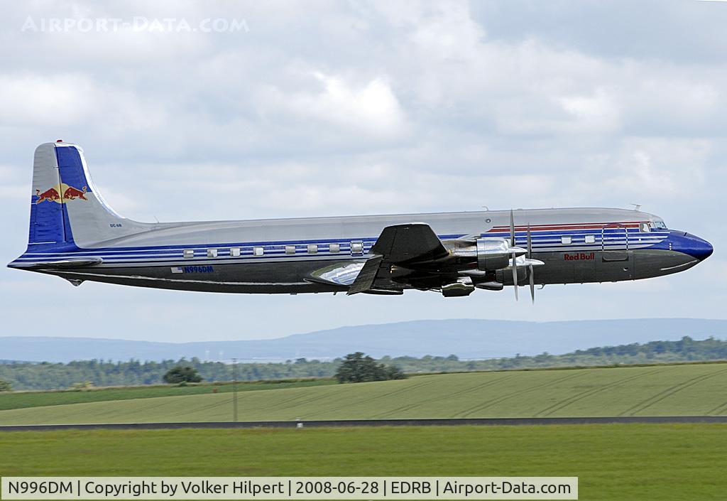 N996DM, 1958 Douglas DC-6B C/N 45563, Red Bull