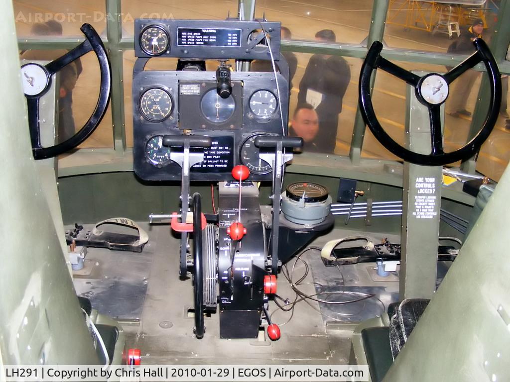 LH291, Airspeed AS.51 Horsa I C/N BAPC279, Cockpit of Airspeed Horsa Mk 1 preserved by the Assault Glider Trust