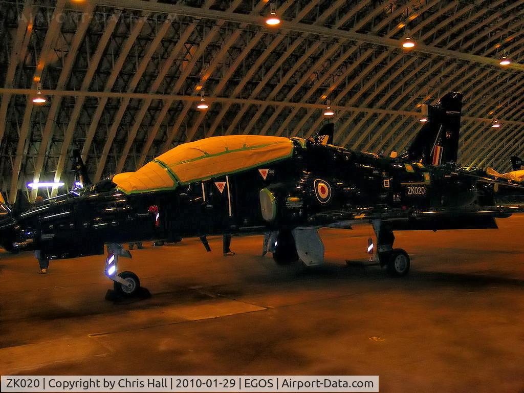 ZK020, 2009 British Aerospace Hawk T2 C/N RT011/1249, in storage at RAF Shawbury