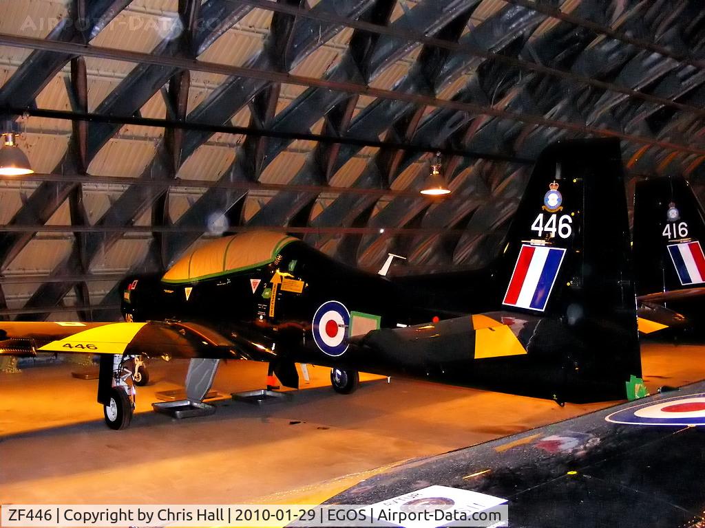 ZF446, 1992 Short S-312 Tucano T1 C/N S139/T110, in storage at RAF Shawbury