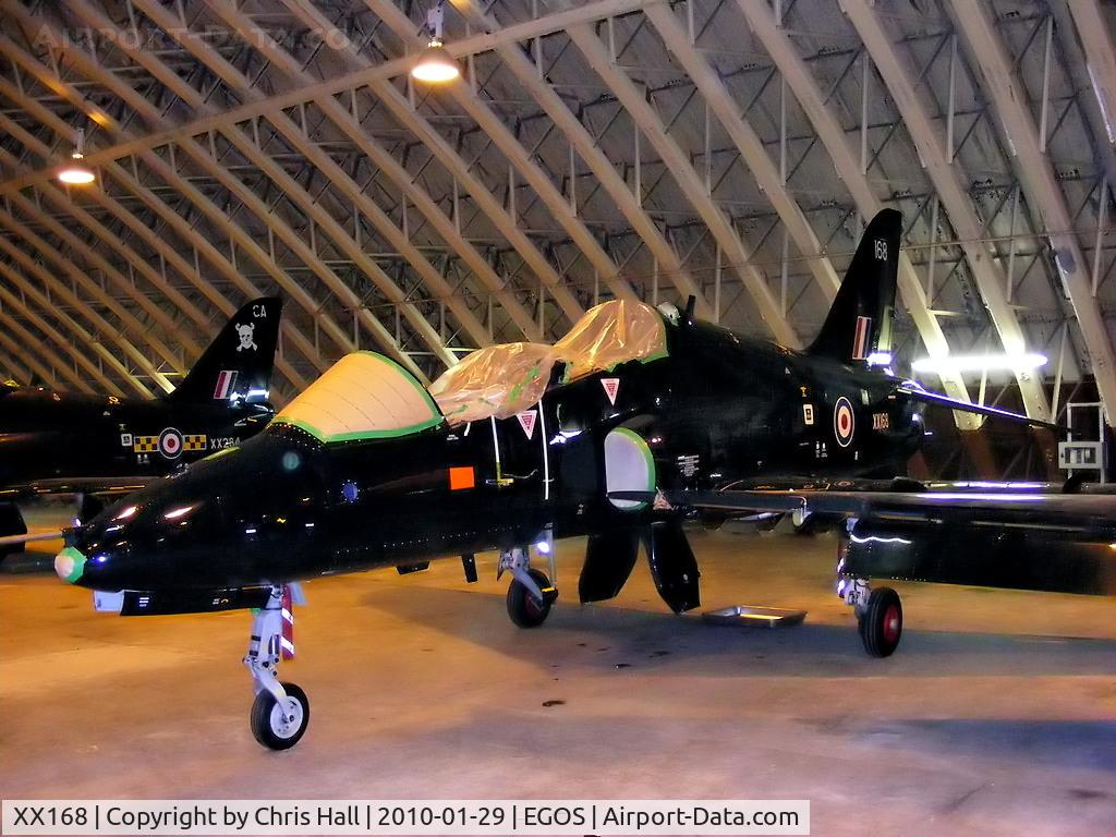 XX168, 1977 Hawker Siddeley Hawk T.1 C/N 015/312015, in storage at RAF Shawbury