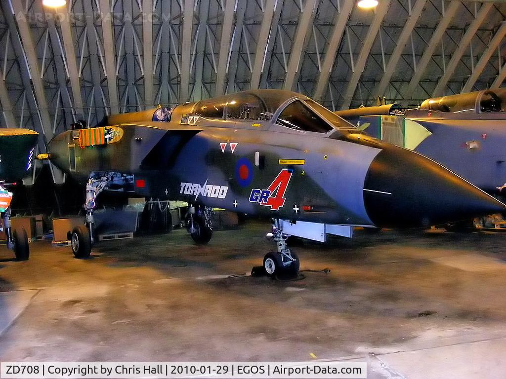 ZD708, 1984 Panavia Tornado GR.4 C/N 321/BS112/3149, in storage at RAF Shawbury