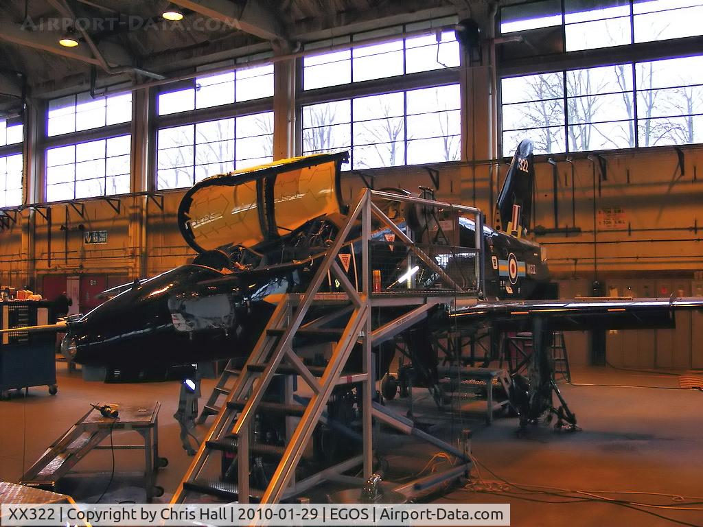 XX322, 1980 Hawker Siddeley Hawk T.1A C/N 165/312147, BAe Hawk T1 in storage at RAF Shawbury