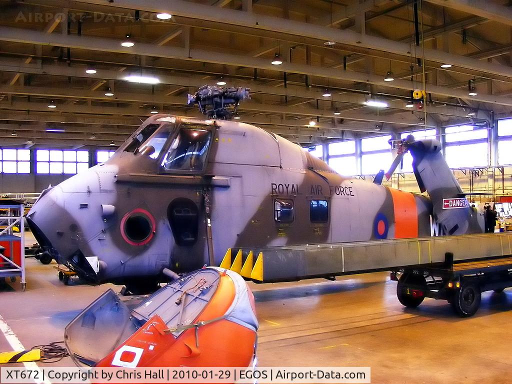 XT672, 1966 Westland Wessex HC.2 C/N WA540, RAF Shawbury's former gate guardian