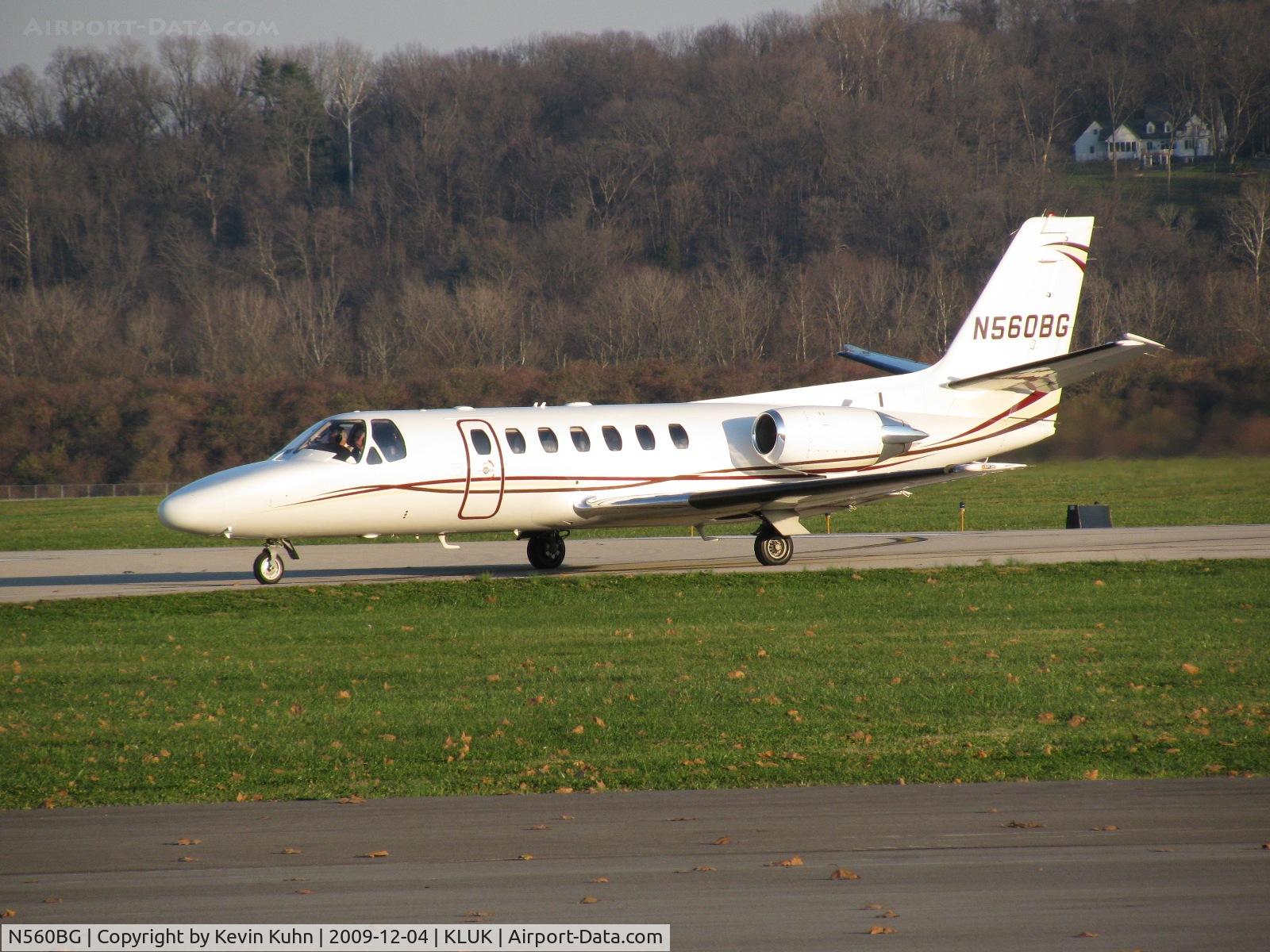 N560BG, 1994 Cessna 560 Citation Ultra C/N 560-0277, Citation at sunset