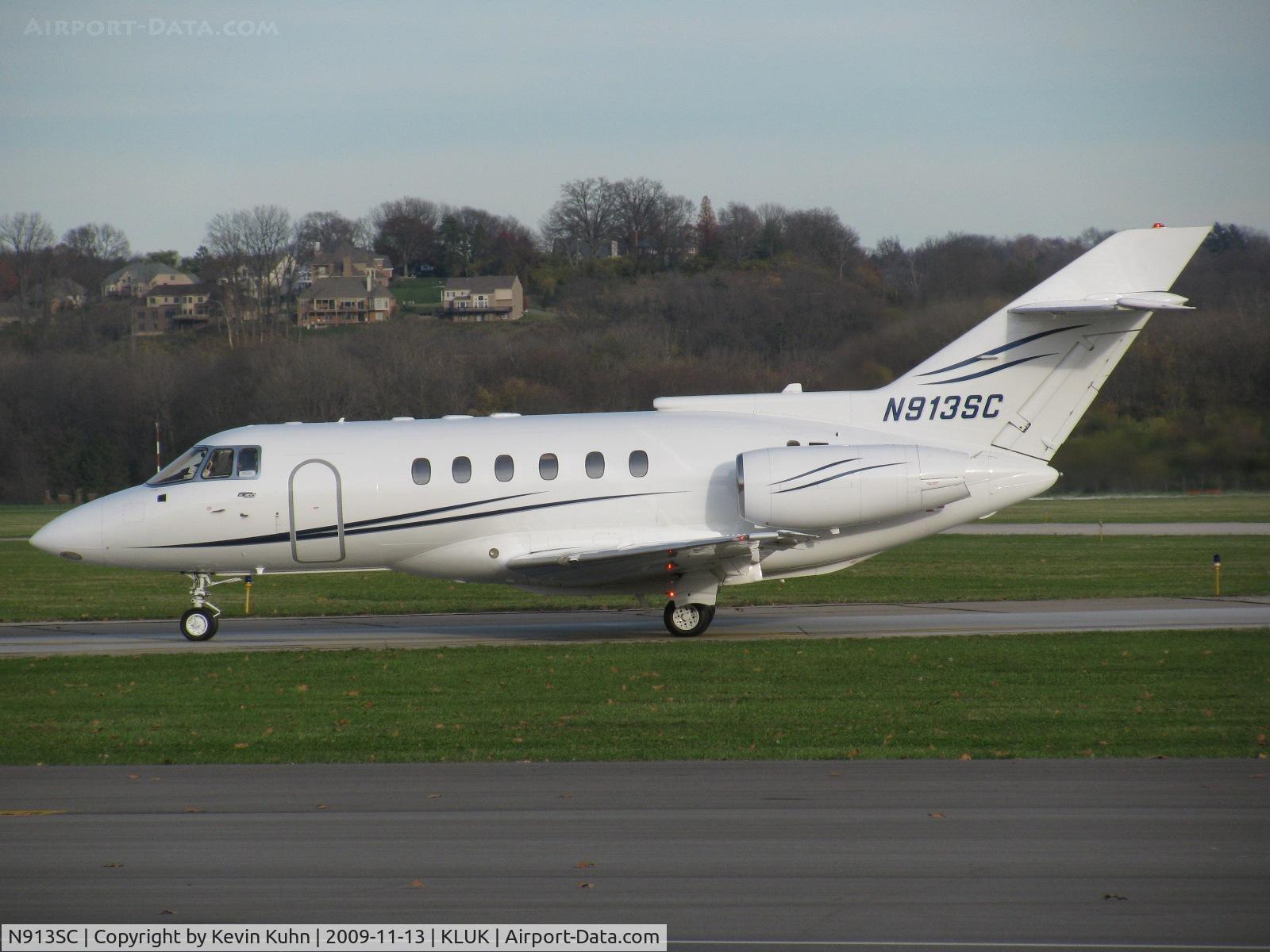 N913SC, British Aerospace BAe.125 Series 800A C/N 258125, Sierra Charlie in profile