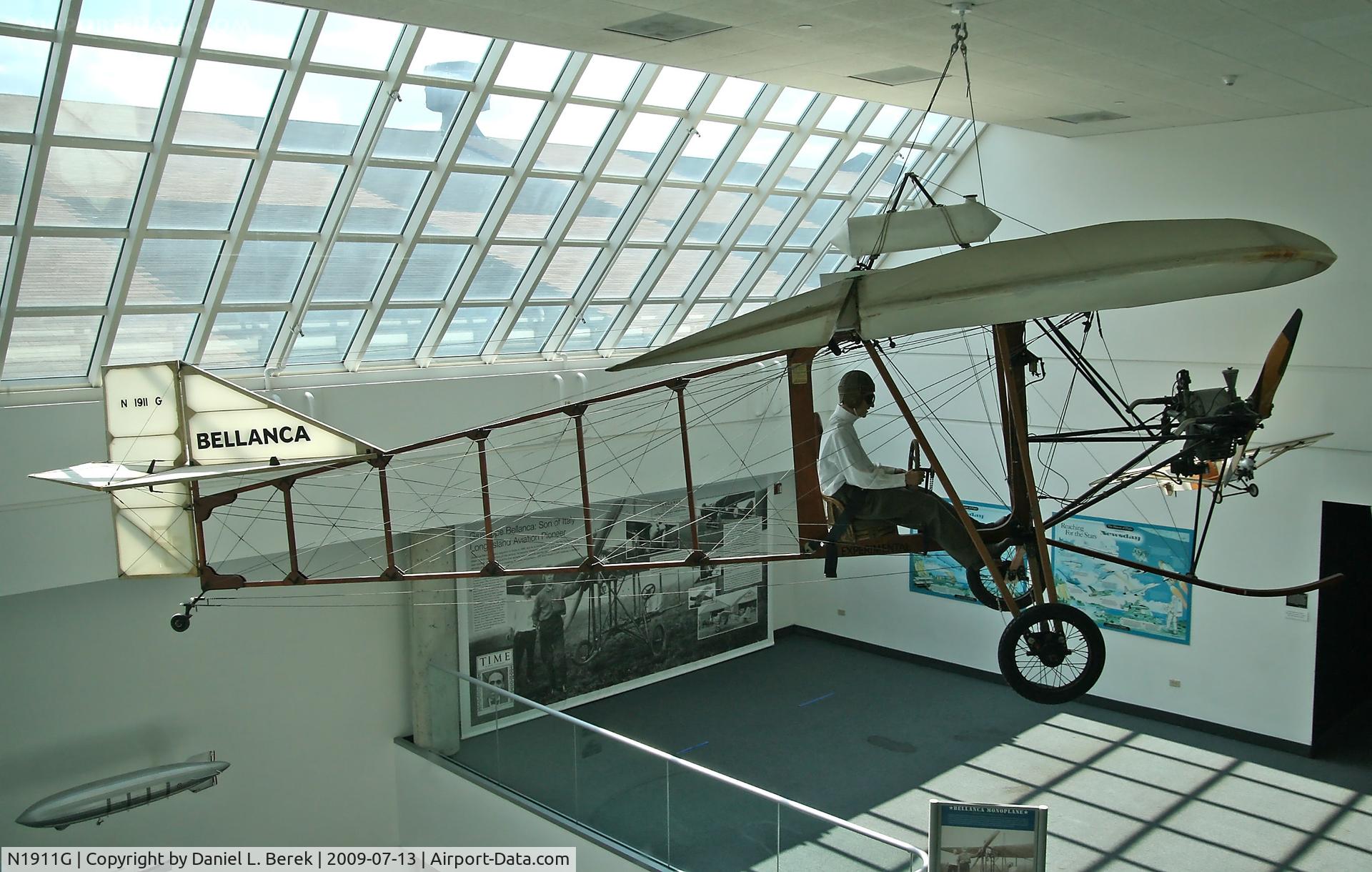 N1911G, 1986 Bellanca 1911 Replica C/N 2, This aircraft has been moved and is currently on display at the Cradle of Aviation Museum, Garden City, NY.