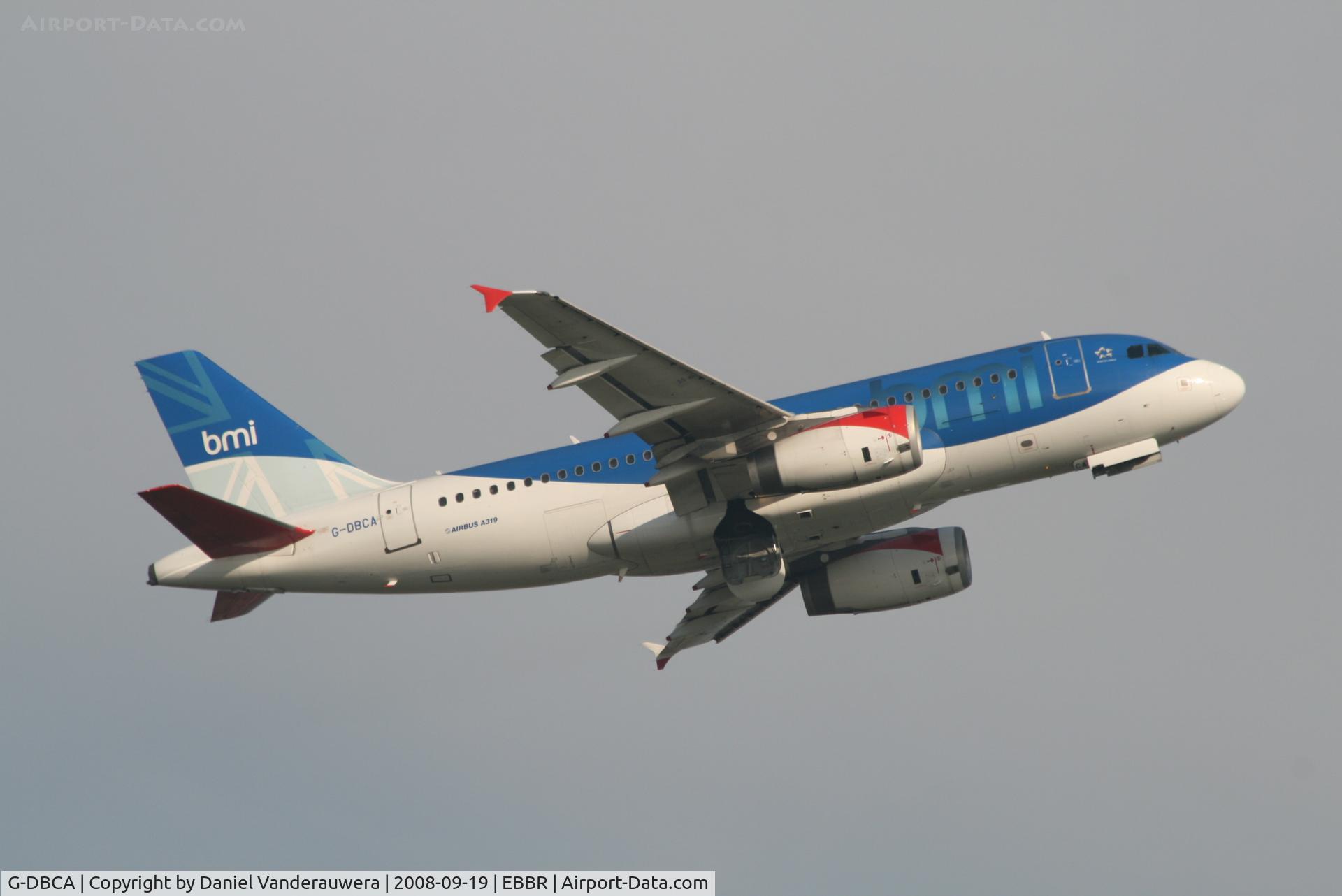 G-DBCA, 2004 Airbus A319-131 C/N 2098, Taking off from RWY 07R