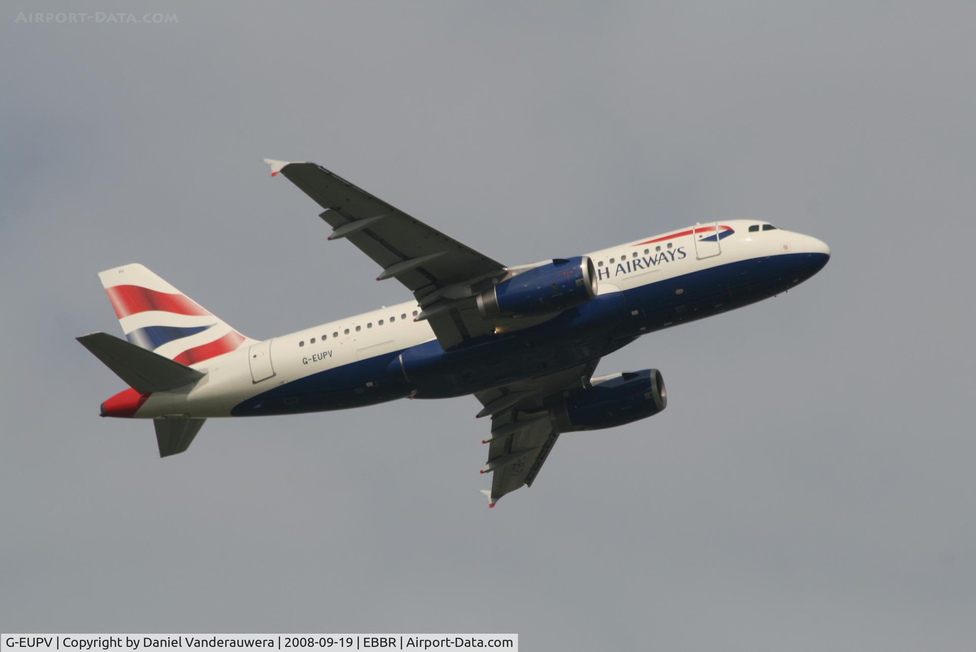 G-EUPV, 2001 Airbus A319-131 C/N 1423, Taking off from RWY 07R