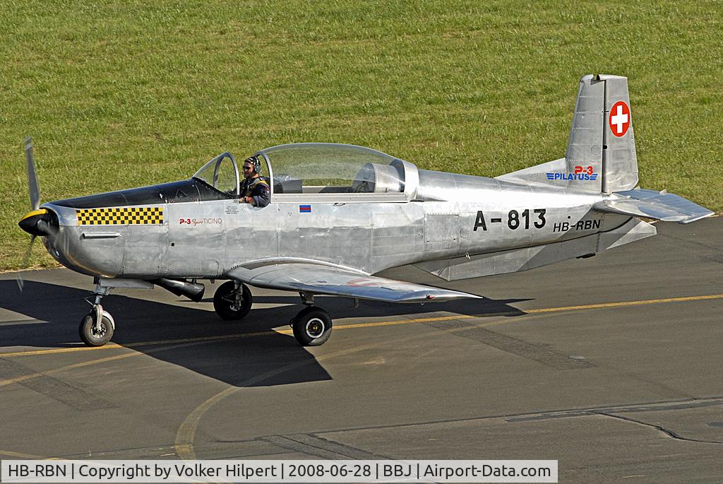 HB-RBN, 1956 Pilatus P3-03 C/N 330-12, at BBJ