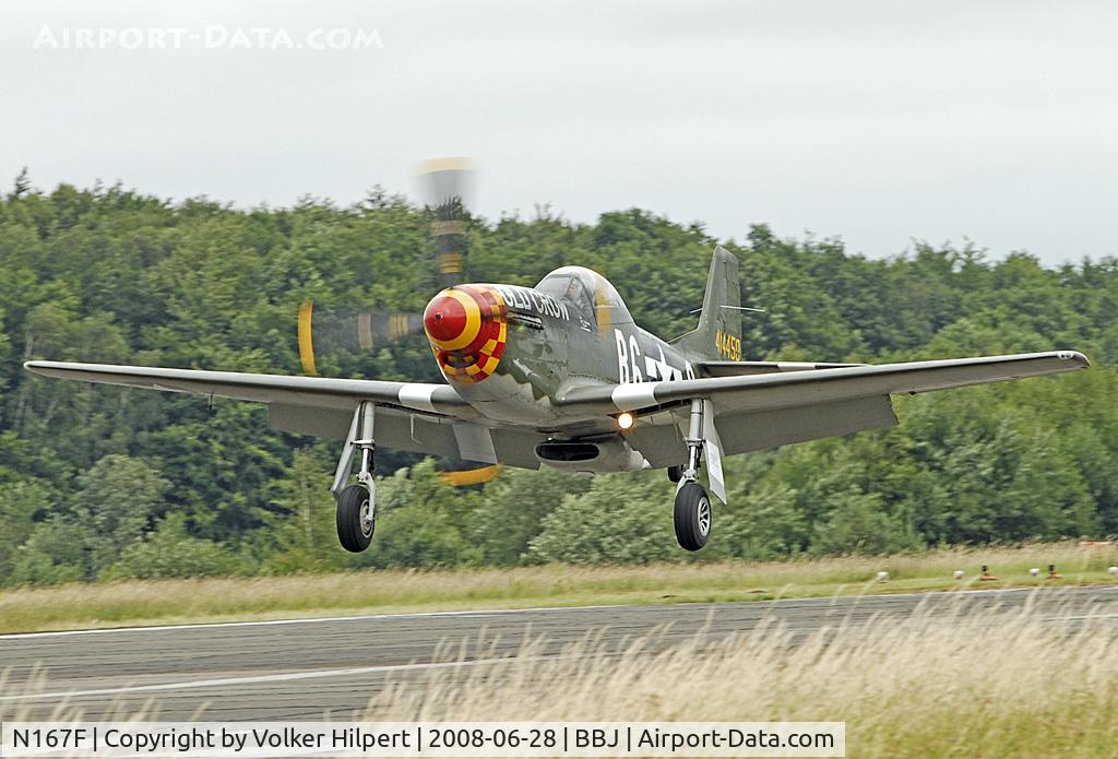 N167F, 1944 North American P-51D Mustang C/N 122-40417, at BBJ
