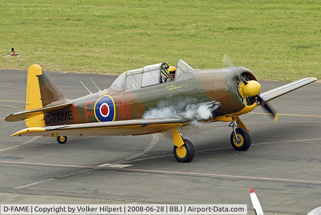 D-FAME, 1952 Canadian Car & Foundry T-6 Harvard Mk.4 C/N CCF4-77, at BBJ