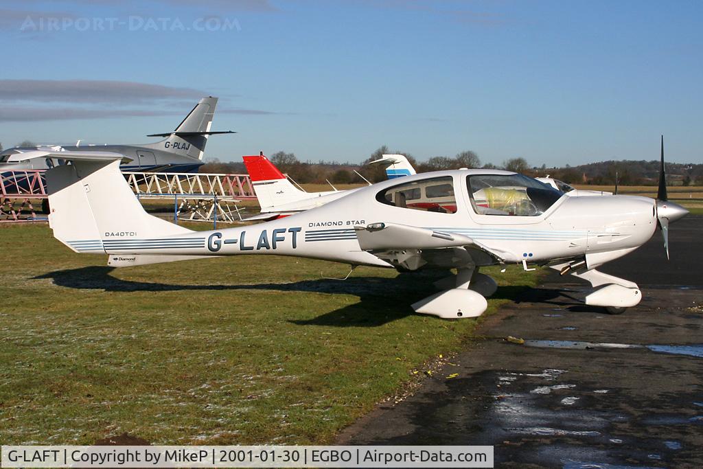G-LAFT, 2006 Diamond DA-40D Diamond Star C/N D4.193, Nice low winter sun angle shows the lines of this Diamond to good advantage.