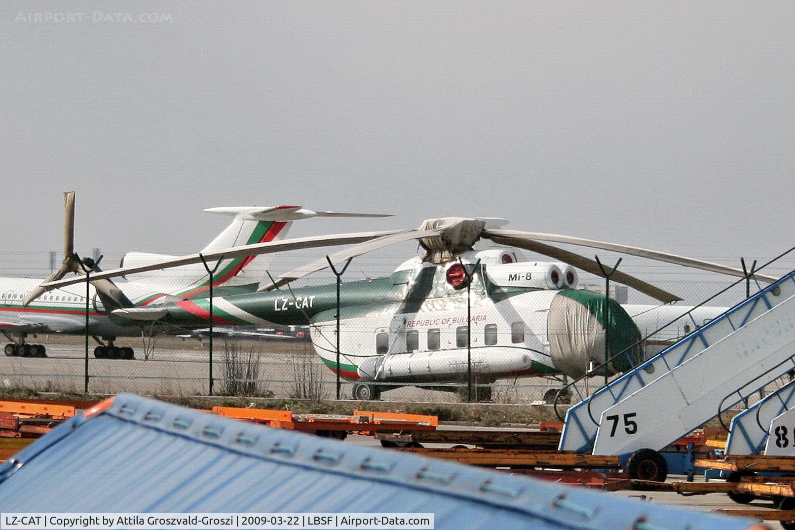 LZ-CAT, 1968 Mil Mi-8S Hip C/N 10319, Sofia Airport - Terminal 1.