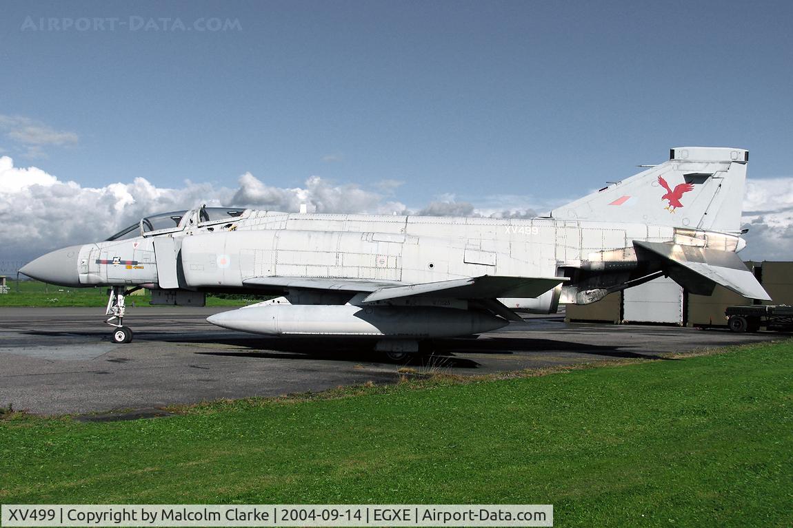 XV499, 1969 McDonnell Douglas Phantom FGR2 C/N 3477/0114, McDonnell Douglas Phantom FGR2 on permanent static display at RAF Leeming in 2004.