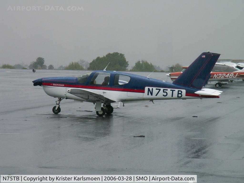 N75TB, 1985 Socata TB-20 Trinidad C/N 537, Parked at SMO