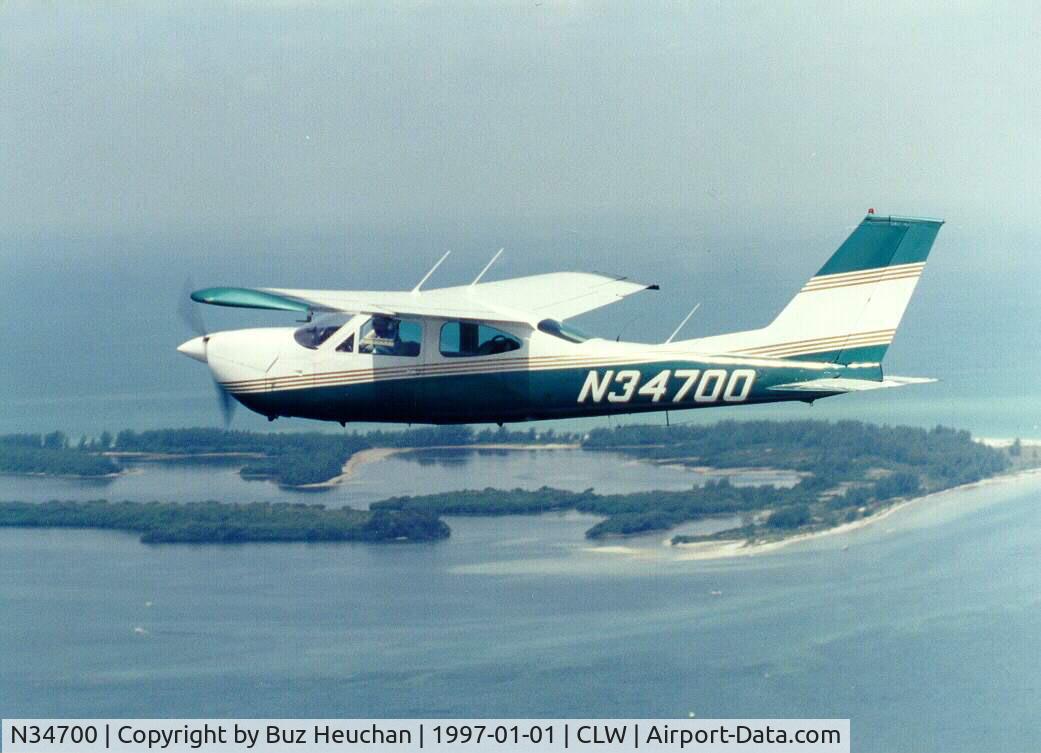 N34700, 1976 Cessna 177RG Cardinal C/N 177RG1013, Air to air over Palm HArbor, Fl.