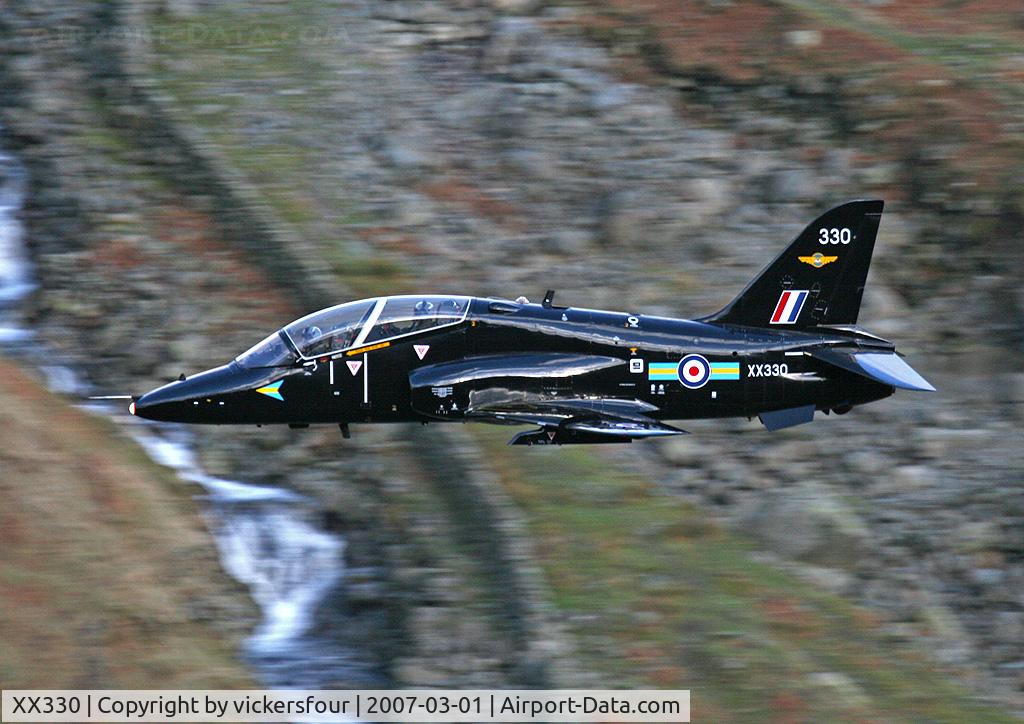 XX330, 1980 Hawker Siddeley Hawk T.1A C/N 176/312154, Royal Air Force Hawk T1A (c/n 312154). Operated by 208 (R) Squadron. Dunmail Raise, Cumbria.