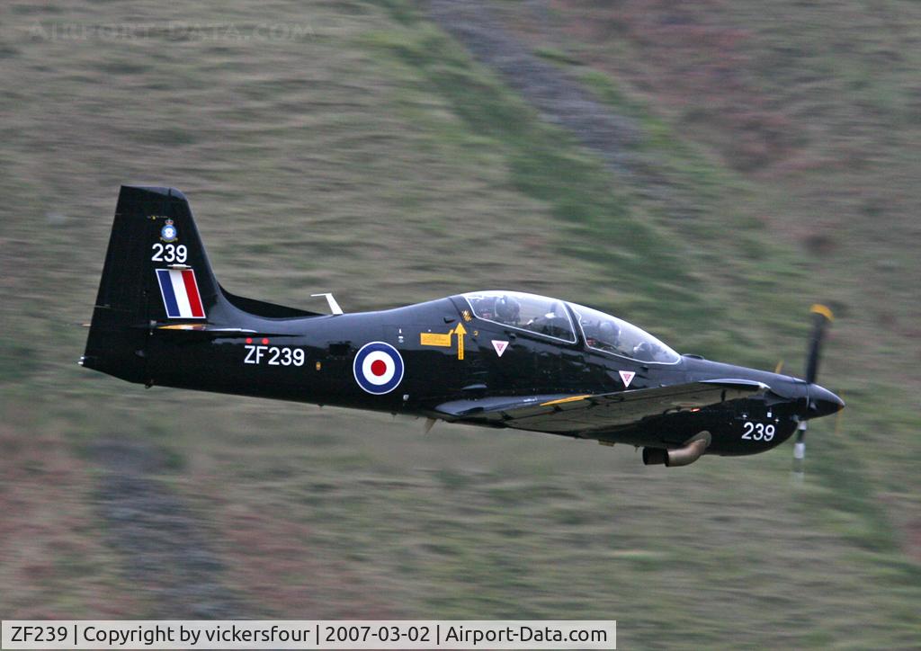 ZF239, 1990 Short S-312 Tucano T1 C/N S041/T39, Royal Air Force. Operated by 1 FTS. Dunmail Raise, Cumbria.