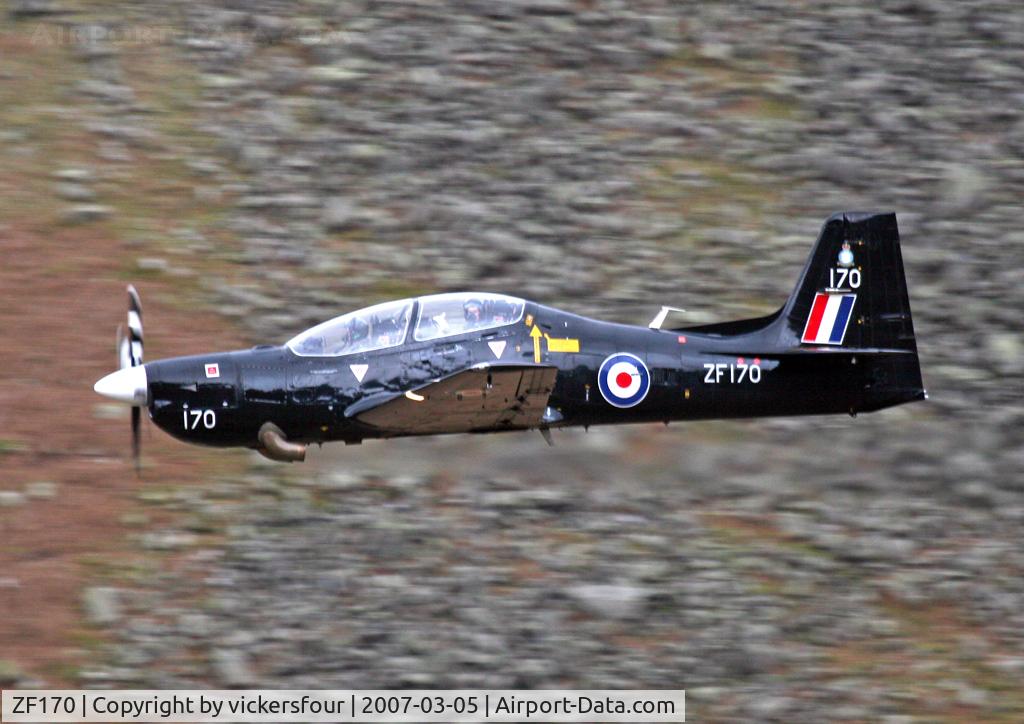 ZF170, 1989 Short S-312 Tucano T1 C/N S022/T22, Royal Air Force. Operated by 1 FTS. Dunmail Raise, Cumbria.