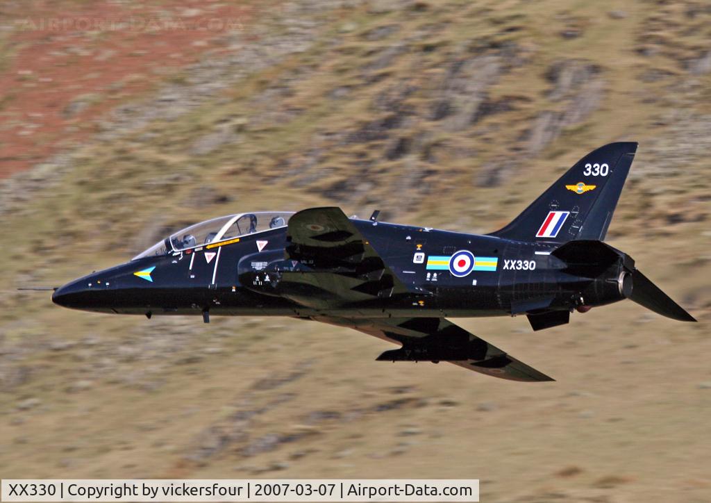 XX330, 1980 Hawker Siddeley Hawk T.1A C/N 176/312154, Royal Air Force Hawk T1A (c/n 312154). Operated by 208 (R) Squadron. Dunmail Raise, Cumbria.