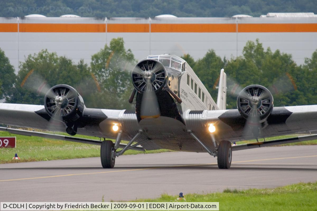 D-CDLH, 1936 Junkers Ju-52/3m C/N 130714, taxying to the stand