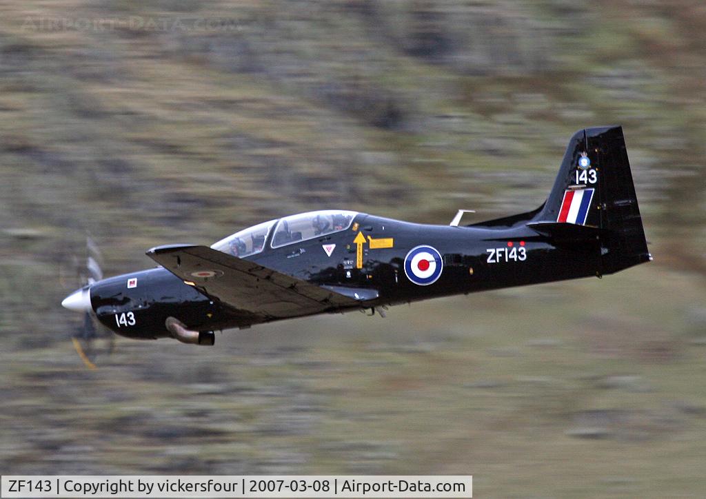 ZF143, 1988 Short S-312 Tucano T1 C/N S009/T9, Royal Air Force. Operated by 1 FTS. Dunmail Raise, Cumbria.