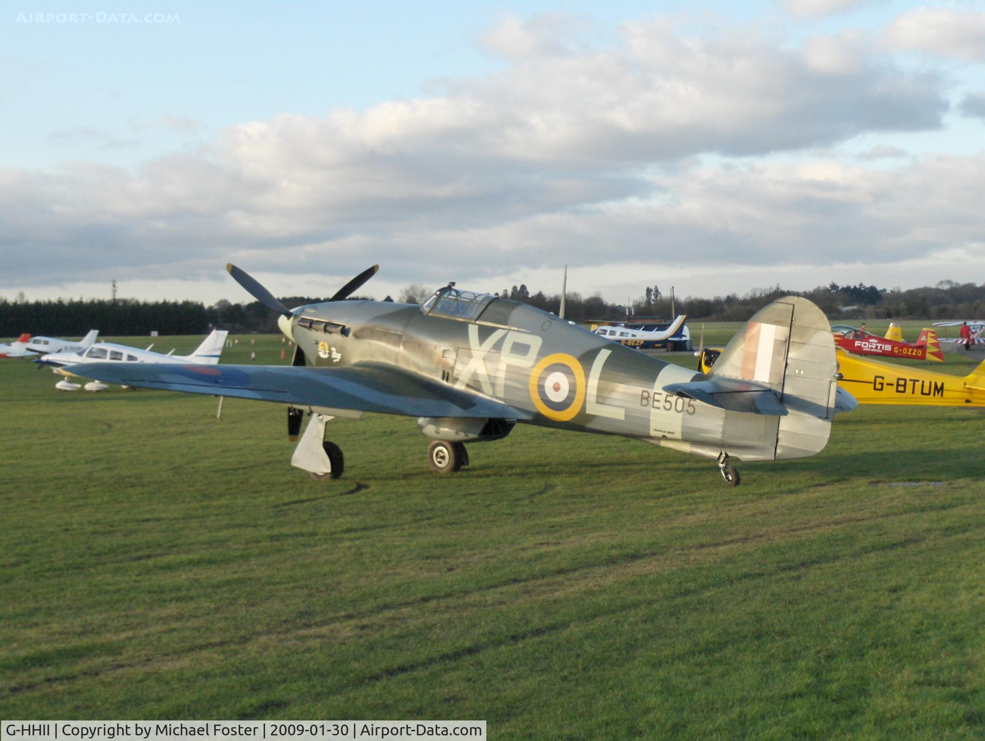 G-HHII, 1940 Hawker (CCF) Hurricane Mk2B C/N CCF/R20023, White Waltham, Maidenhead, UK