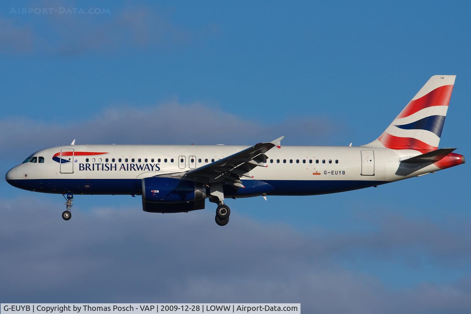 G-EUYB, 2008 Airbus A320-232 C/N 3703, British Airways
