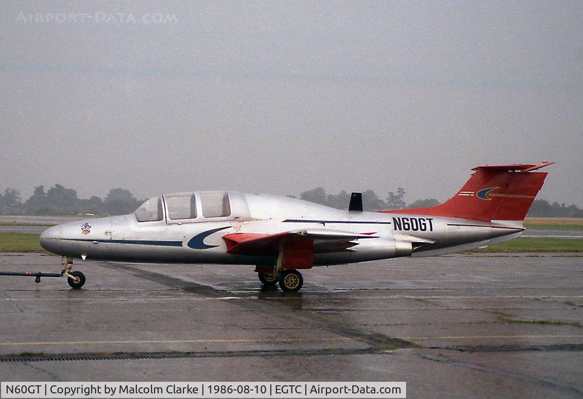 N60GT, 1958 Morane-Saulnier MS.760 Paris C/N 008, Morane-Saulnier MS-760 Paris at Cranfield Airfield in 1986.