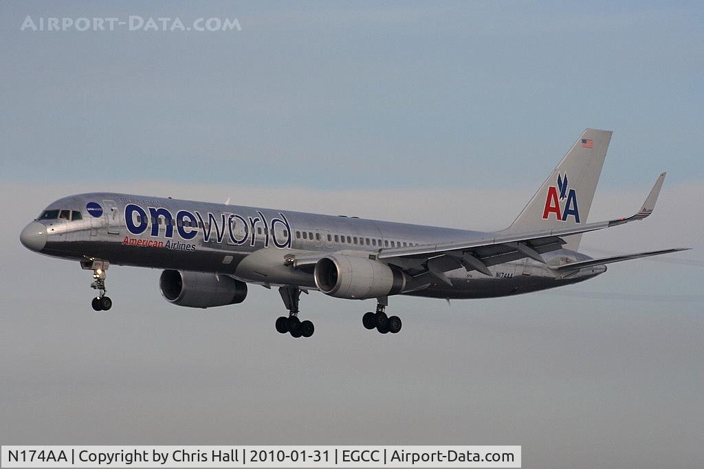 N174AA, 2002 Boeing 757-223 C/N 31308, American Airlines 757 in One World livery