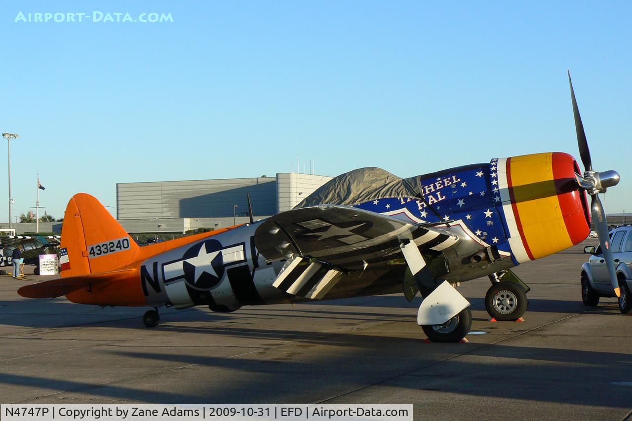 N4747P, 1945 Republic P-47D-40-RA Thunderbolt C/N 44-90368, At the 2009 Wings Over Houston Airshow