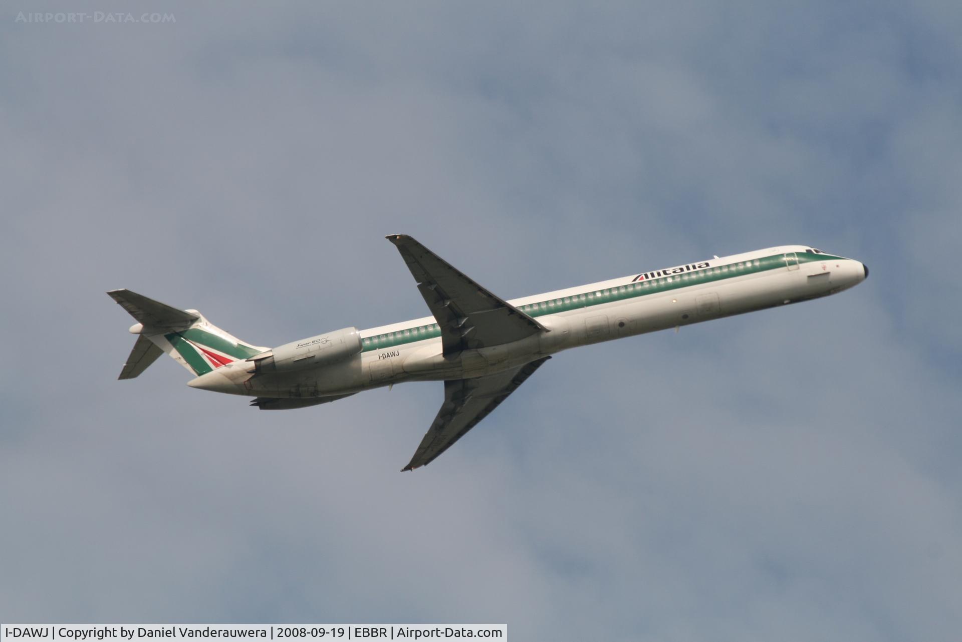 I-DAWJ, 1984 McDonnell Douglas MD-82 (DC-9-82) C/N 49203/1174, Flight AZ159 is taking off from RWY 07R