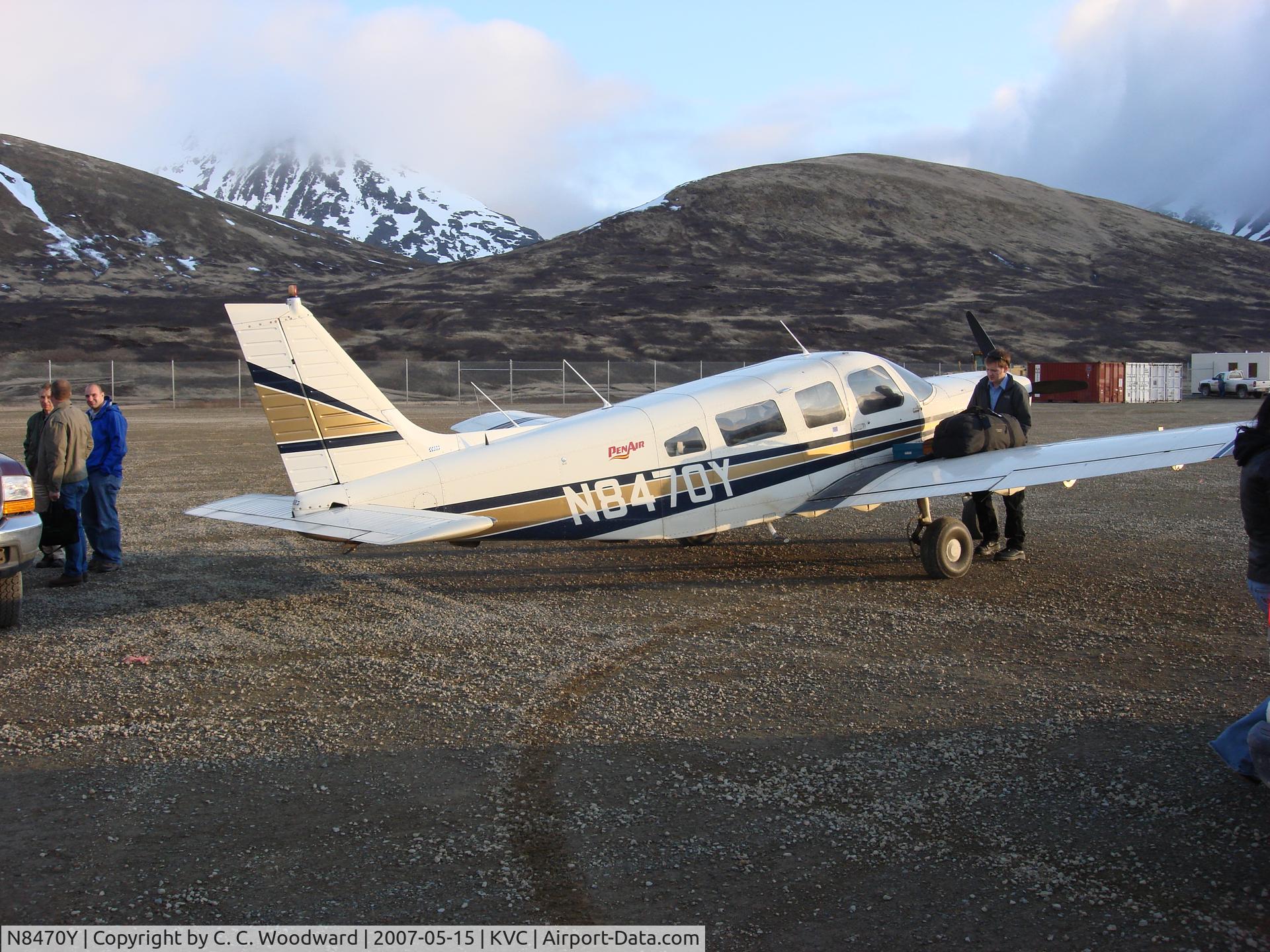 N8470Y, 1981 Piper PA-32-301 Saratoga C/N 32-8206012, King Cove, AK -Mid-May 2007 - PenAir